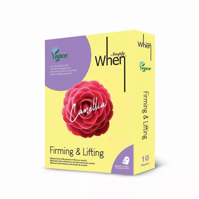Vegan Camellia Firming & Lifting Sheet Mask - Simply When When Beauty
