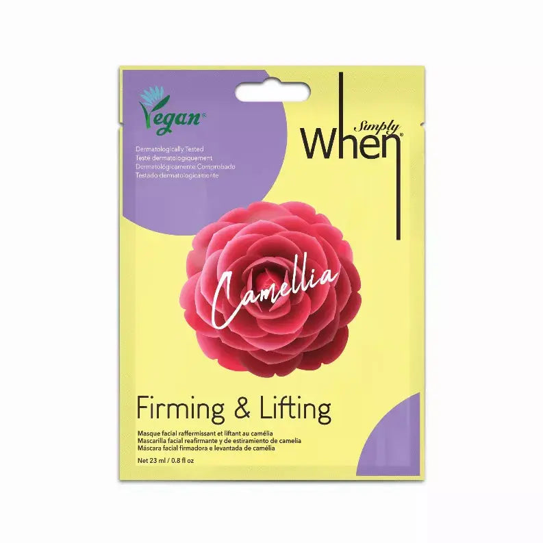Vegan Camellia Firming & Lifting Sheet Mask - Simply When When Beauty