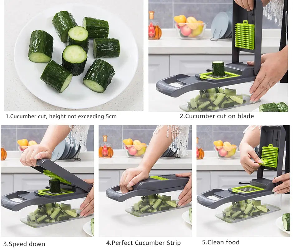 Vegetable Chopper Multifunctional Grater Cutter Kitchen Accessories Manual Fruit Slicer Potatos Shredders Cheese Onions Slicers GreatEagleInc