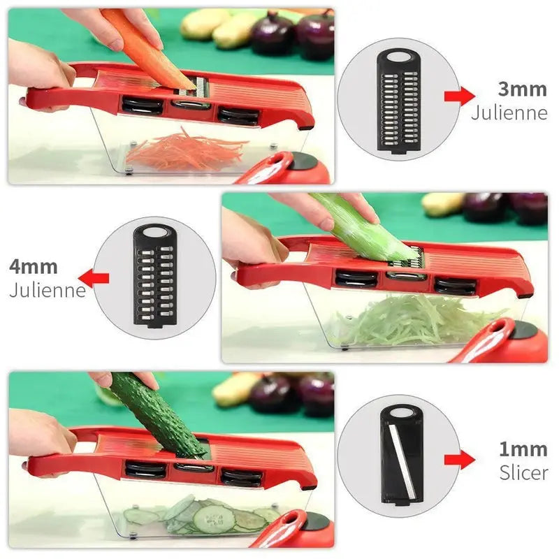 Vegetable Chopper Multifunctional Grater Cutter Kitchen Accessories Manual Fruit Slicer Potatos Shredders Cheese Onions Slicers GreatEagleInc