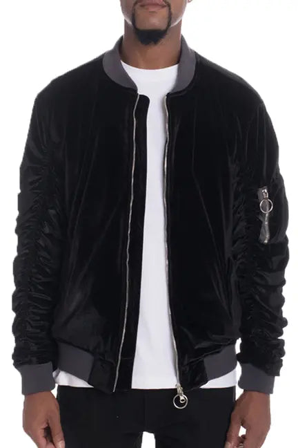 Velour Bomber Jacket WEIV