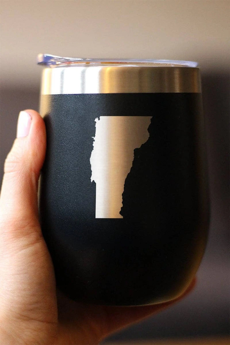 Vermont Outline Insulated Wine Tumbler - Vermonters Gifts Bevvee