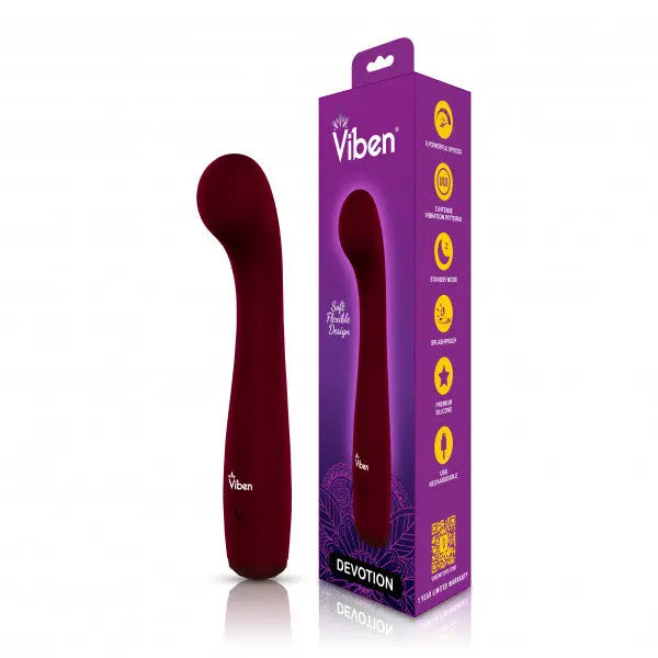 Viben Devotion Ruby Intense G-spot Vibe Viben