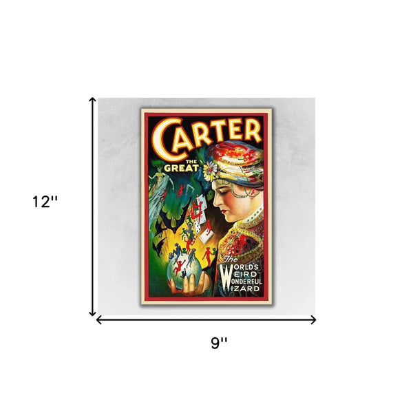 Vintage 1926 Carter Witchcraft Magic Unframed Print Wall Art - GreatEagleInc