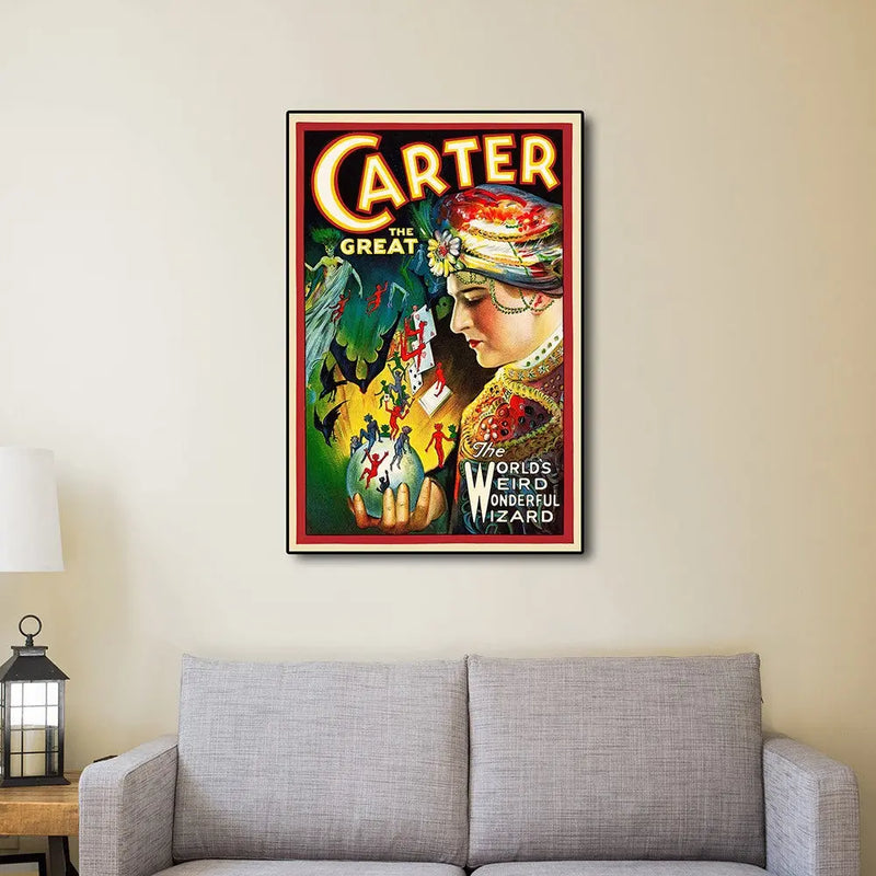 Vintage 1926 Carter Witchcraft Magic Unframed Print Wall Art - GreatEagleInc