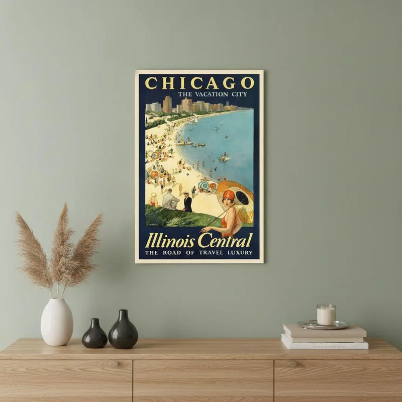 Vintage 1929 Chicago Vacation Travel Unframed Print Wall Art Homeroots Home Decor