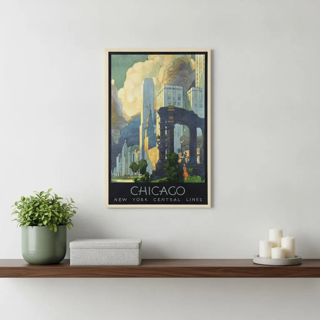 Vintage 1929 Chicago Vacation Travel Unframed Print Wall Art Homeroots Home Decor