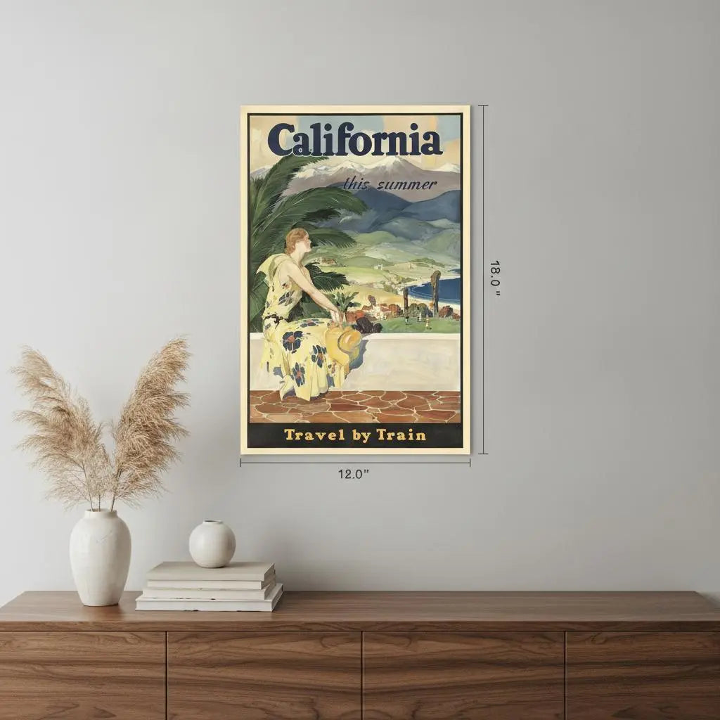 Vintage 1934 California Travel Unframed Print Wall Art Homeroots Home Decor