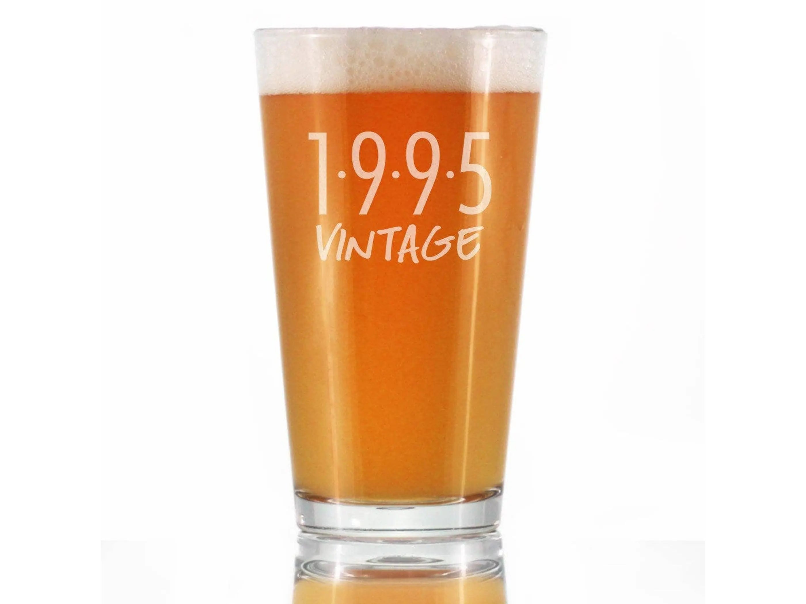 Vintage 1995 Pint Glass for Beer - 29th Birthday Gifts Bevvee