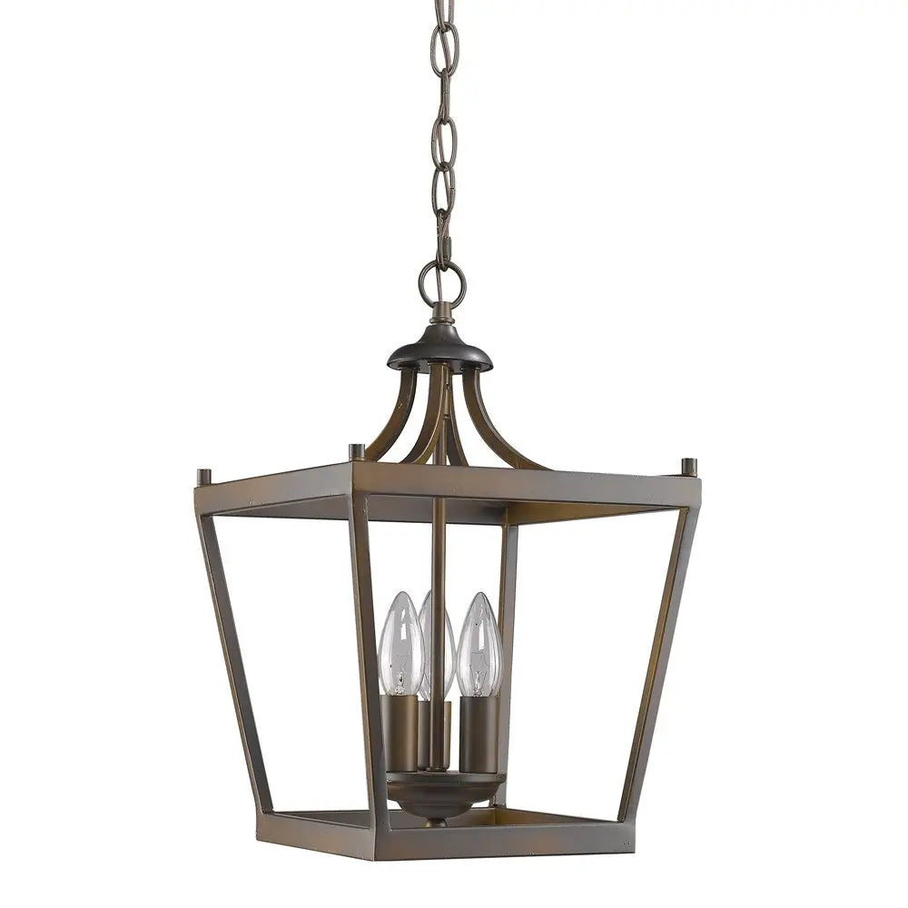 Vintage Brown Metal Tapered Hanging Light Homeroots Lighting