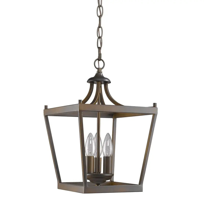 Vintage Brown Metal Tapered Hanging Light Homeroots Lighting