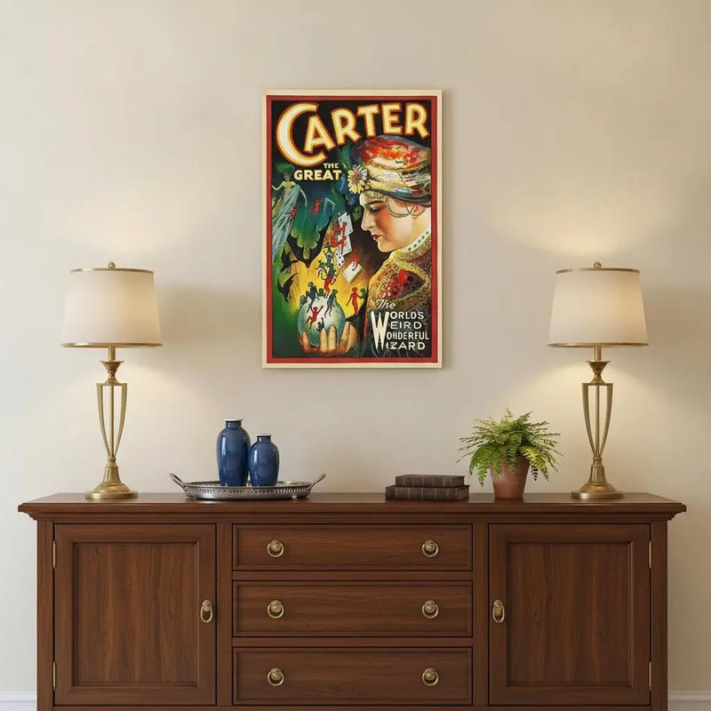 Vintage Carter Vintage Magic Unframed Print Wall Art Homeroots Home Decor