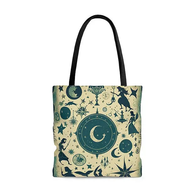 Vintage Gothic Witch - Midnight Magic -Tote Bags Fantasia Moon