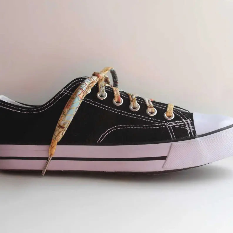 Vintage Map Print Cute Laces Cutelaces