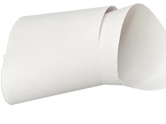 White textured paper roll, ideal for arts and crafts, 12 inches wide, soft and flexible for easy manipulation.