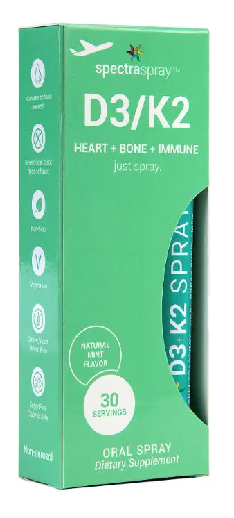 Vitamin D3 + K2 Oral Spray Vitamin by SpectraSpray SpectraSpray Global