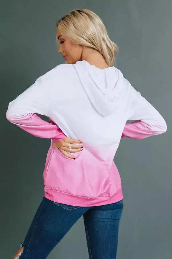 Vivian Ombre Hoodie Stay Warm in Style