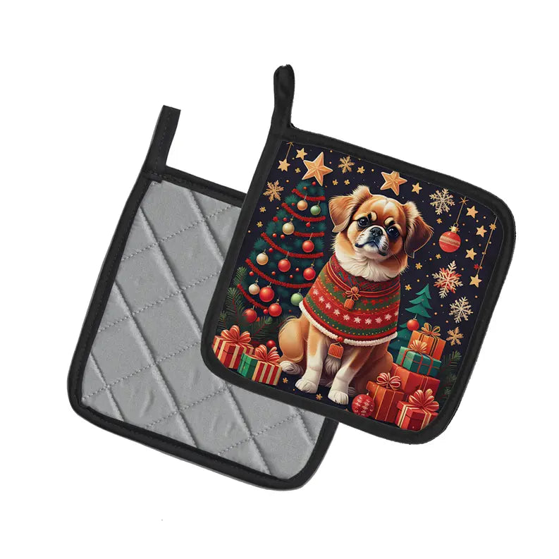 Vizsla Christmas Pair of Pot Holders Caroline's Treasures