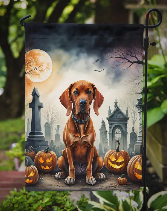 Vizsla Spooky Halloween Garden Flag Caroline's Treasures