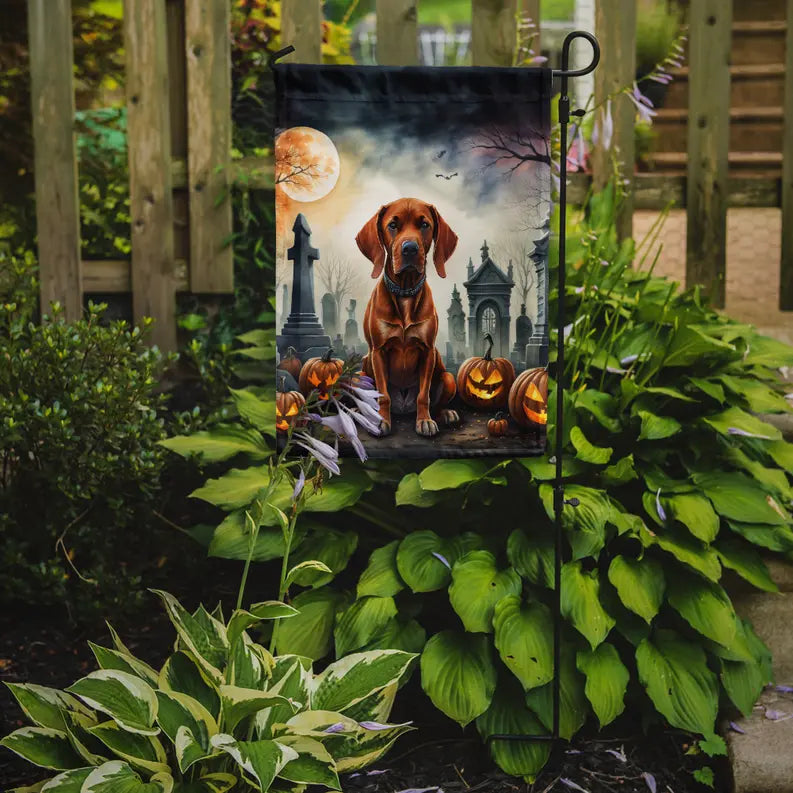 Vizsla Spooky Halloween Garden Flag Caroline's Treasures