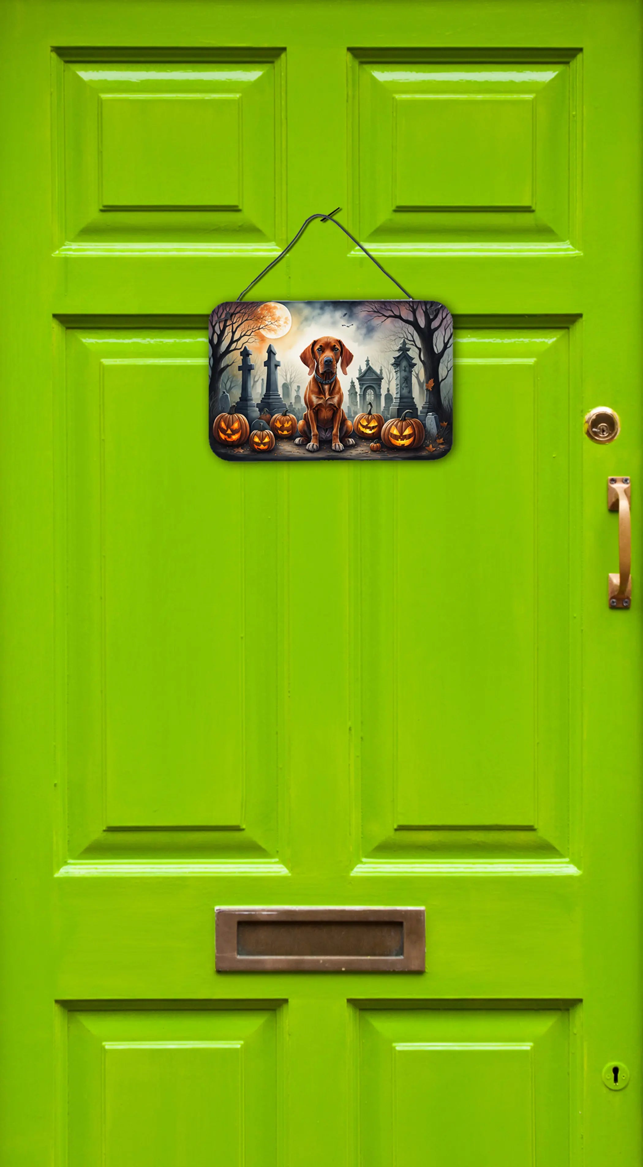Vizsla Spooky Halloween Wall or Door Hanging Prints Caroline's Treasures