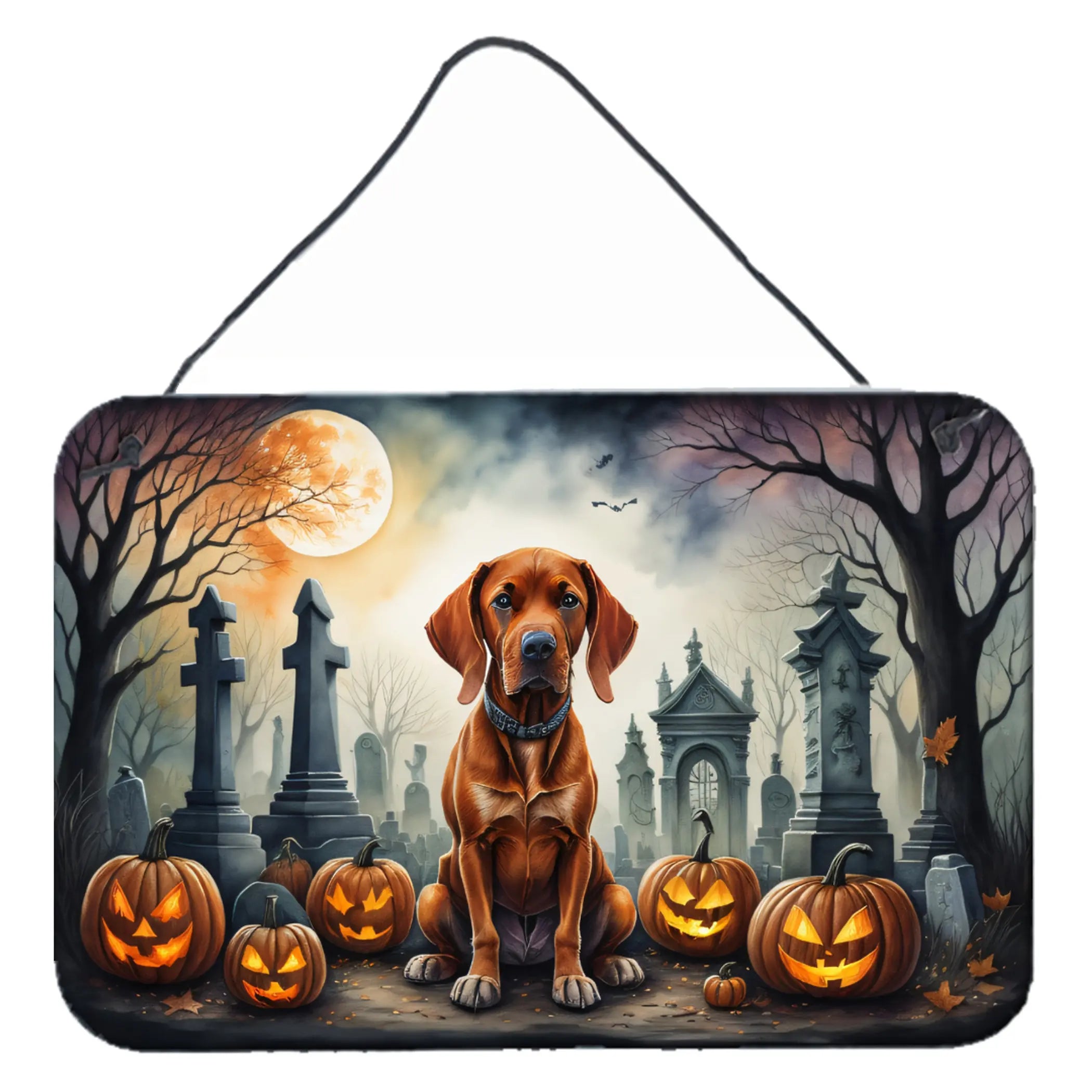 Vizsla Spooky Halloween Wall or Door Hanging Prints Caroline's Treasures