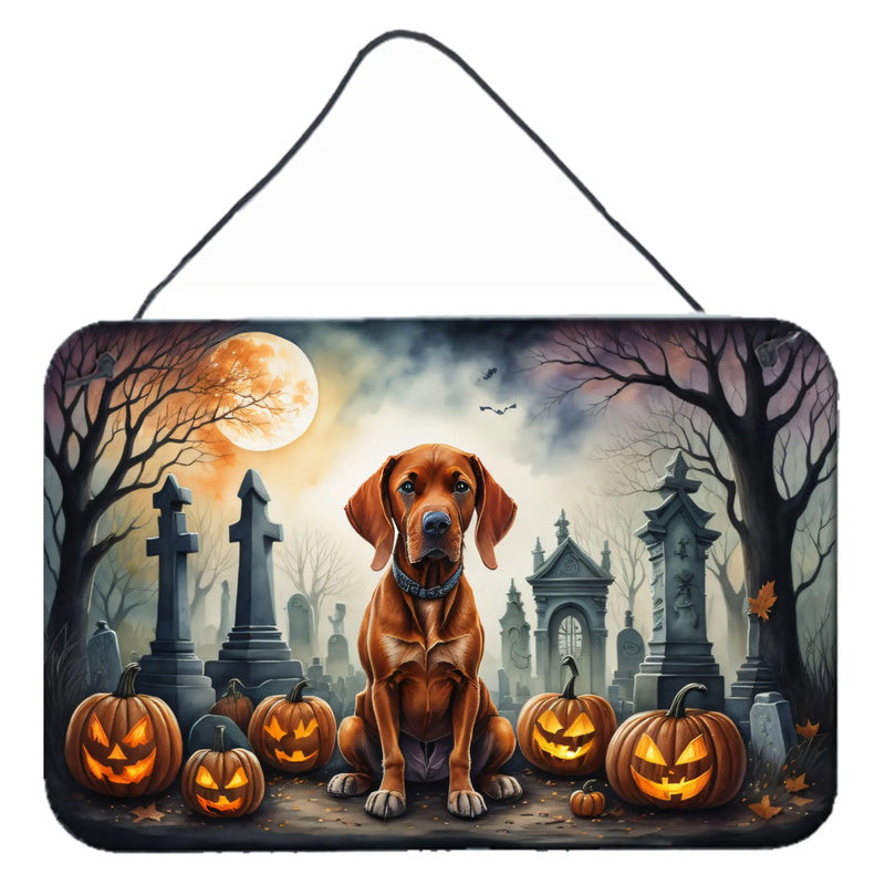 Vizsla Spooky Halloween Wall or Door Hanging Prints Caroline's Treasures
