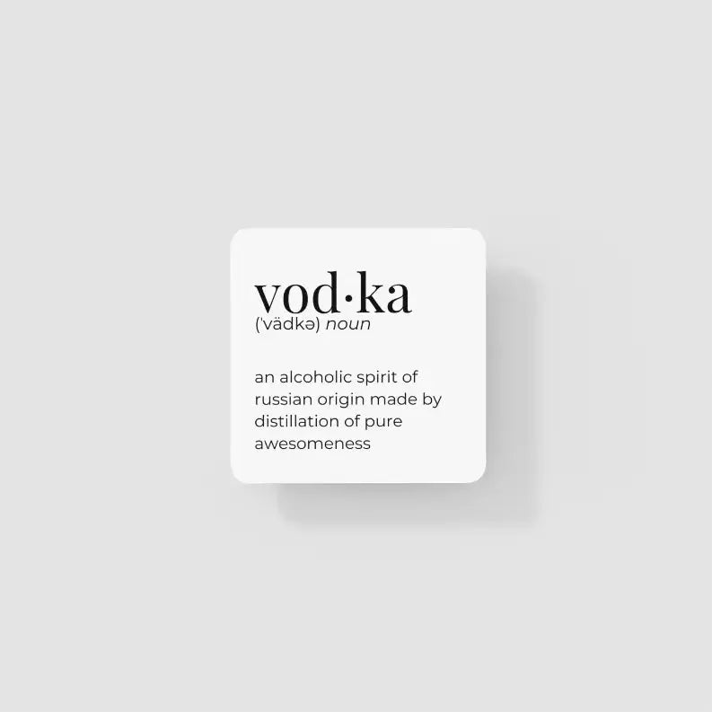 Vodka Coaster Black Cat Bazaar