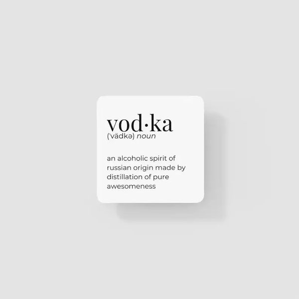 Vodka Coaster Black Cat Bazaar