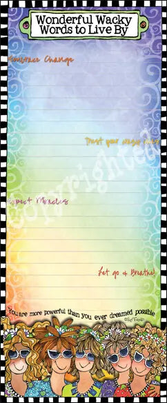 Wacky Memo Pad Suzy Toronto