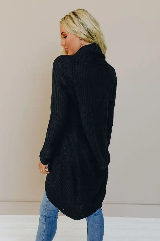 Waffle Around Long Cardigan Stay Warm in Style