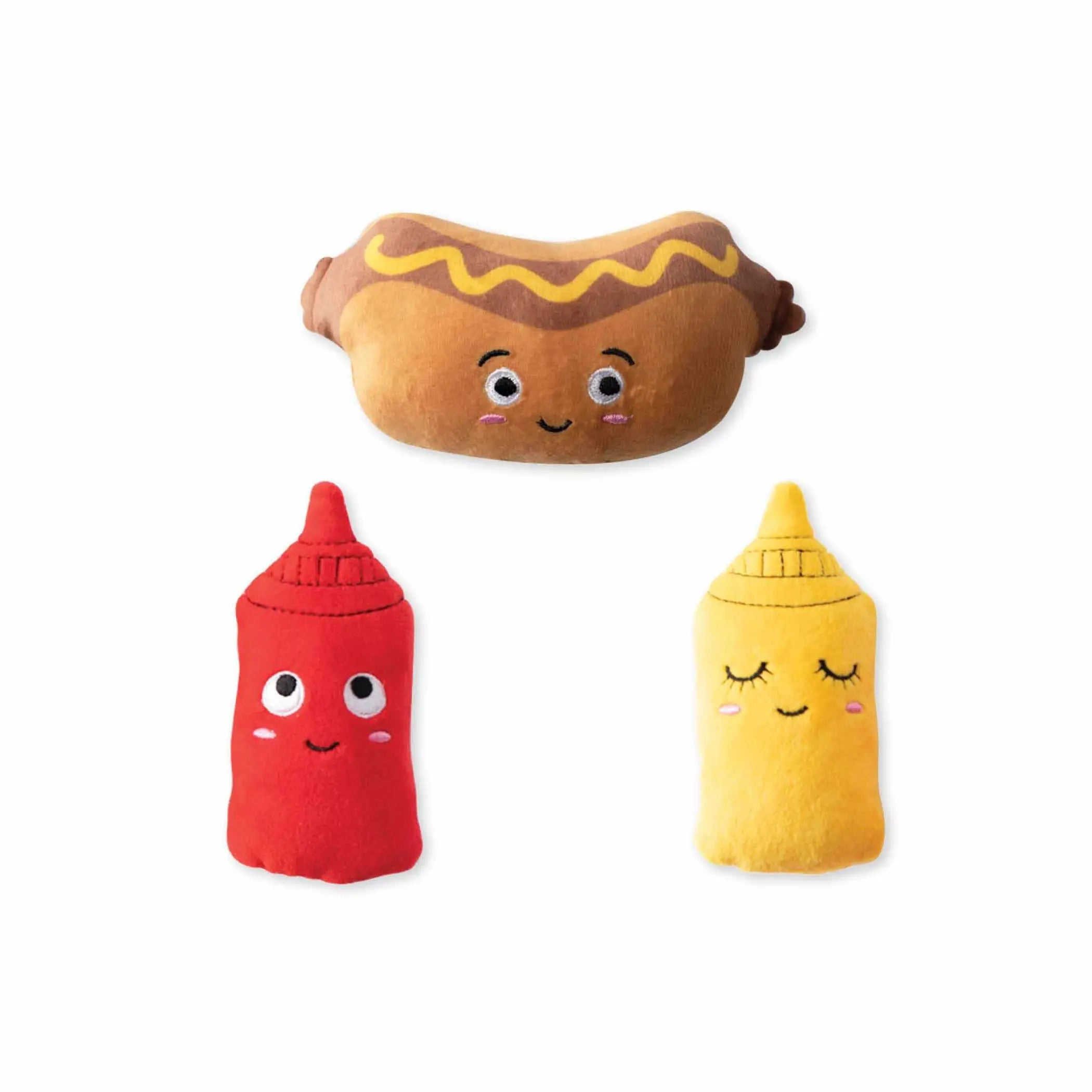 Wagsdale Let's Be Frank 3pc Small Dog Toy Set Wagsdale