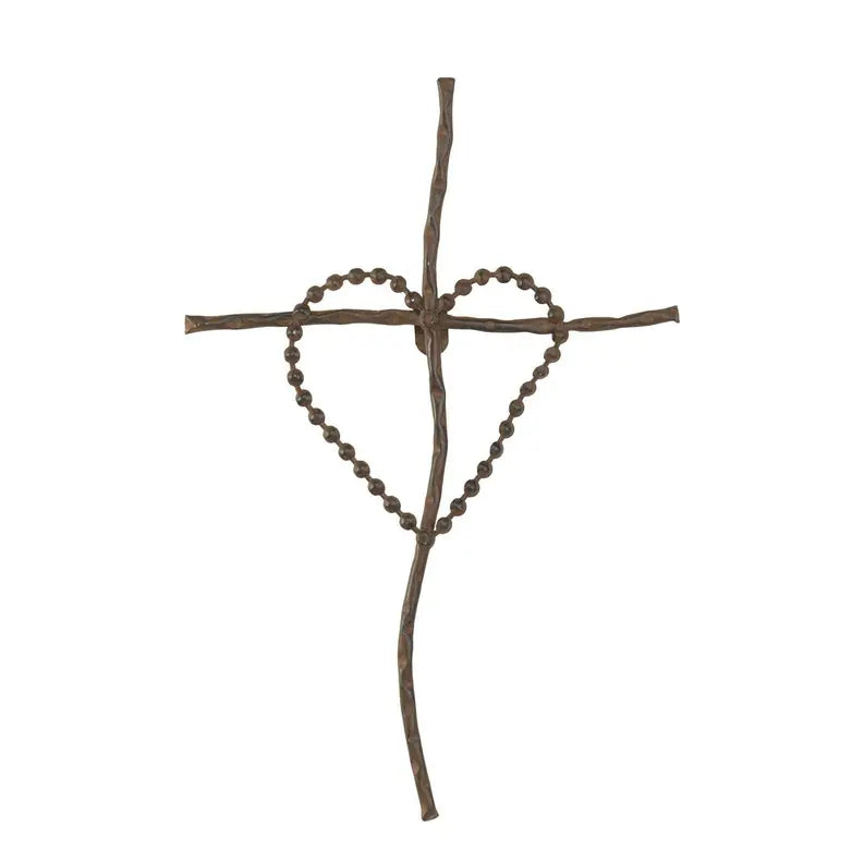 Wall Cross Heart On Cross Metal Dicksons Inc