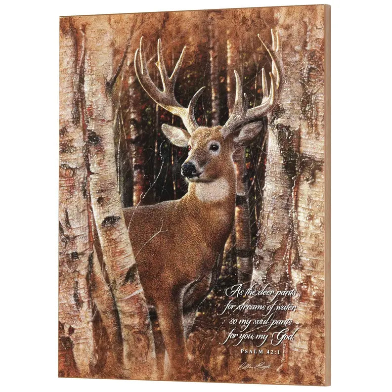 Wall Plaque As The Deer Pants Psalm 42:1 Dicksons Inc