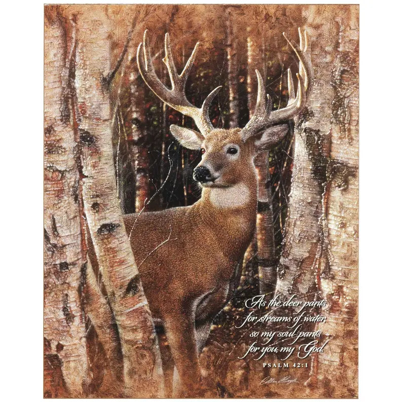 Wall Plaque As The Deer Pants Psalm 42:1 Dicksons Inc