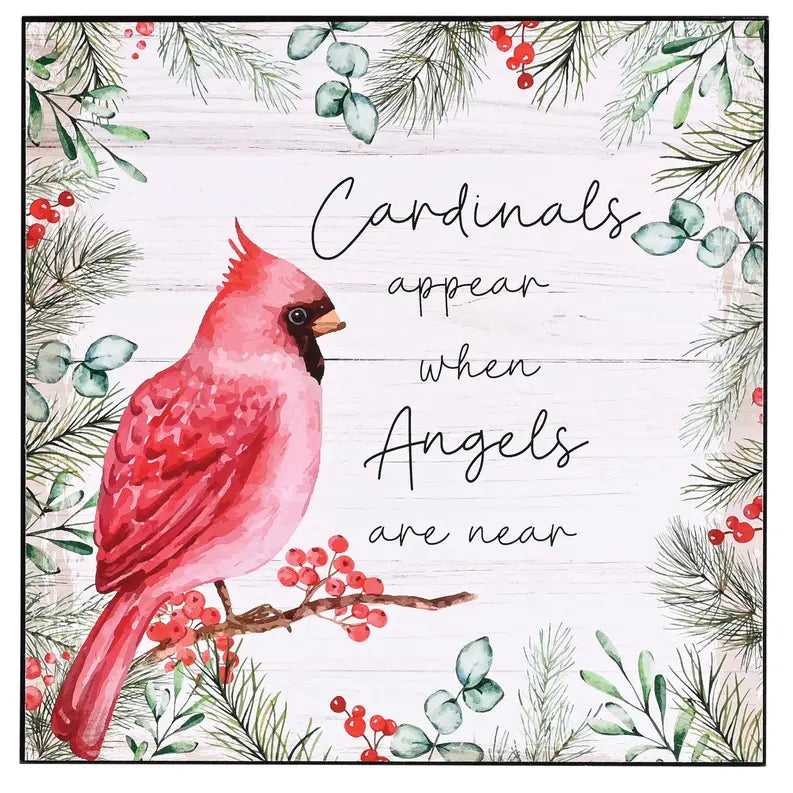 Wall Plaque Cardinals Appear Dicksons Inc