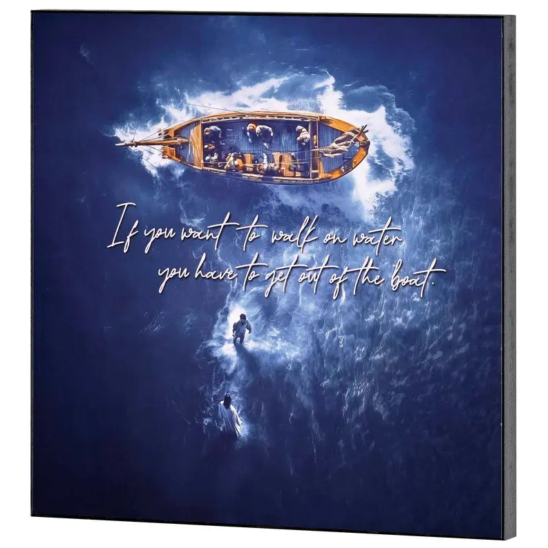 Wall Plaque Get Out Of The Boat 12x12 Dicksons Inc