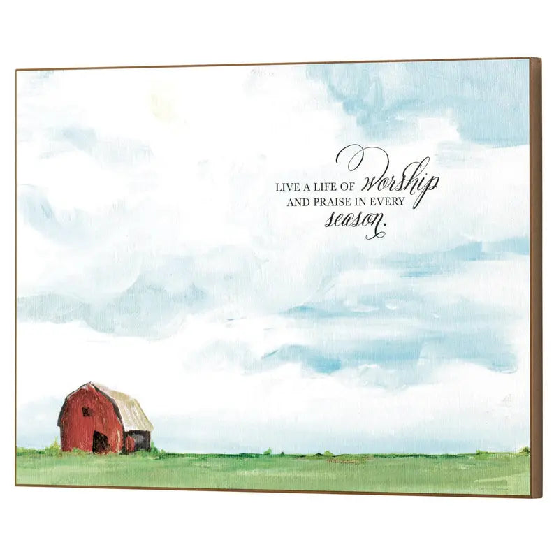 Wall Plaque Live A Life Of Worship Dicksons Inc