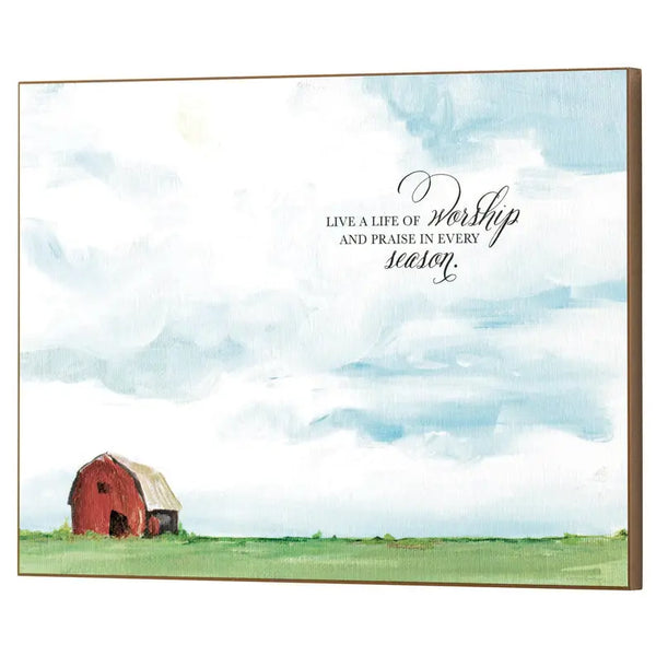 Wall Plaque Live A Life Of Worship Dicksons Inc