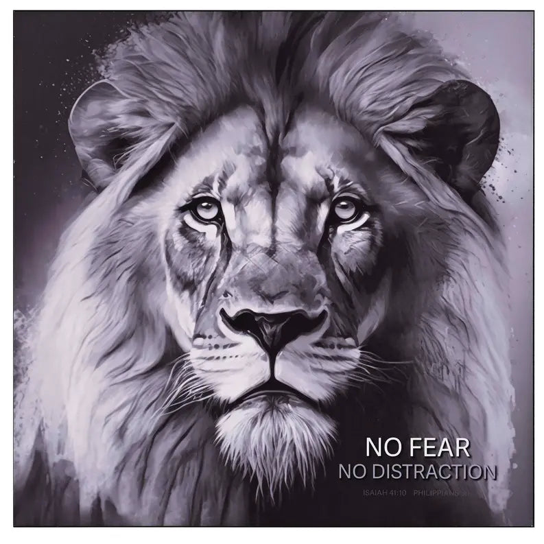 Wall Plaque No Fear No Distraction 15x15 Dicksons Inc
