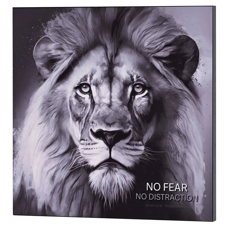 Wall Plaque No Fear No Distraction 15x15 Dicksons Inc