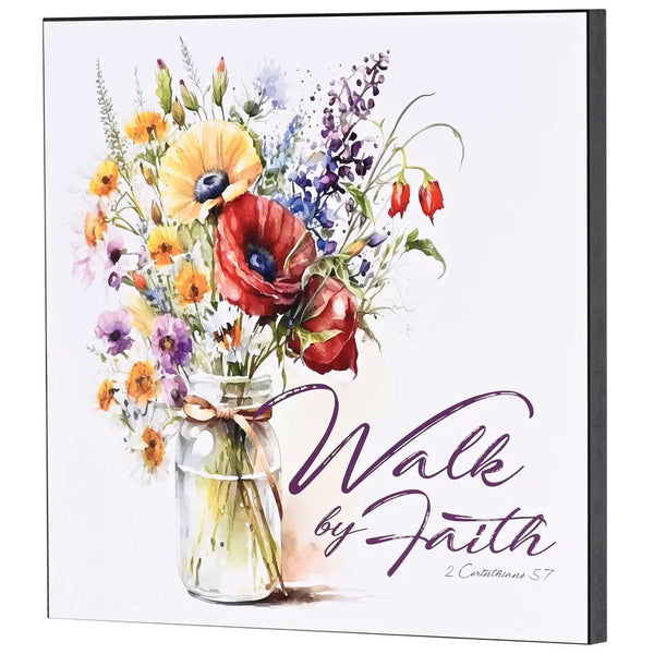 Wall Plaque Walk By Faith Dicksons Inc