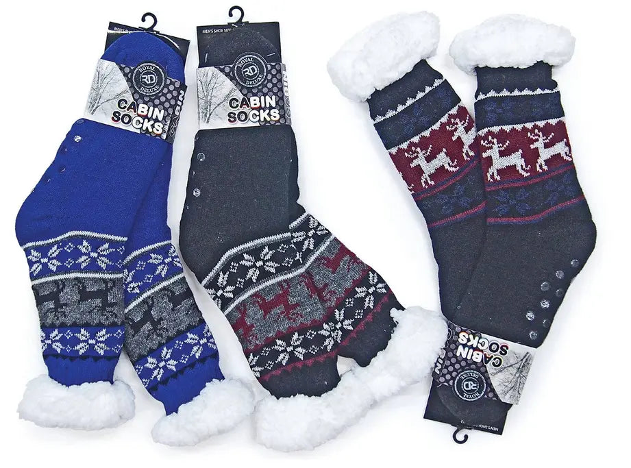 Warm & Fuzzy Cabin Slipper Socks Marquee Innovations
