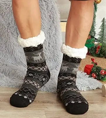 Warm & Fuzzy Cabin Slipper Socks Marquee Innovations