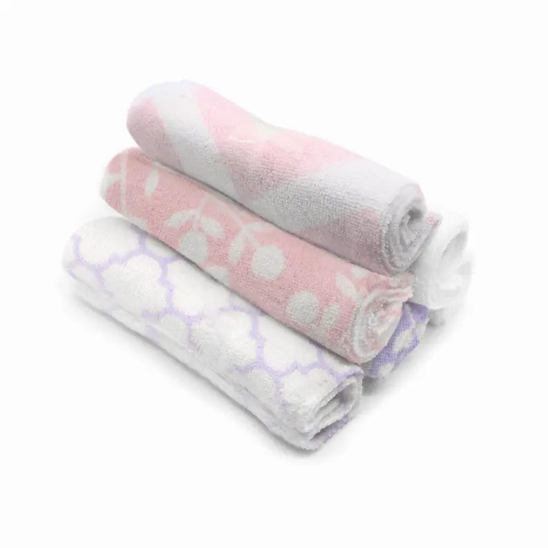Wash Cloths 6/Pk Single Ply Girl Kushies