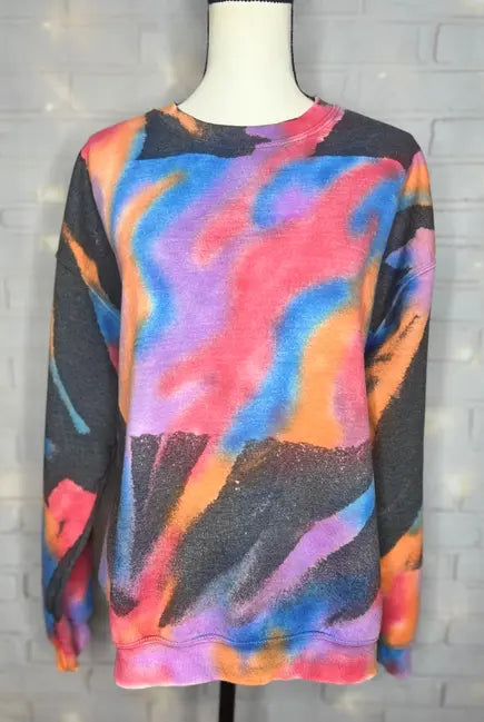 Watercolor Dreams Reverse Tie Dye Sweatshirt Blank The Blended Owl