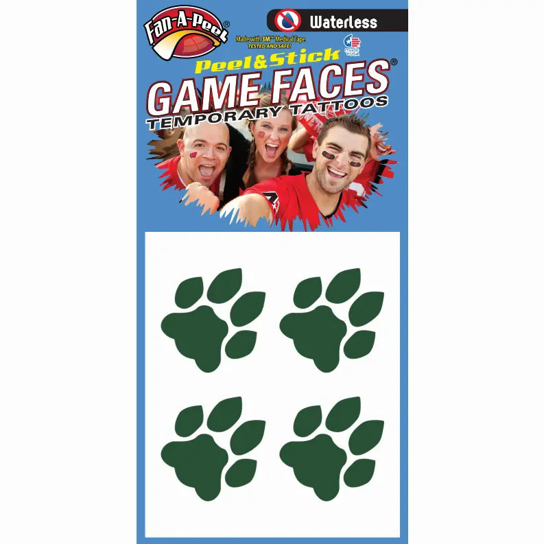 Waterless Peel & Stick Temporary Tattoos Fan-A-Peel / Gamesfaces Innovative Adhesives, LLC