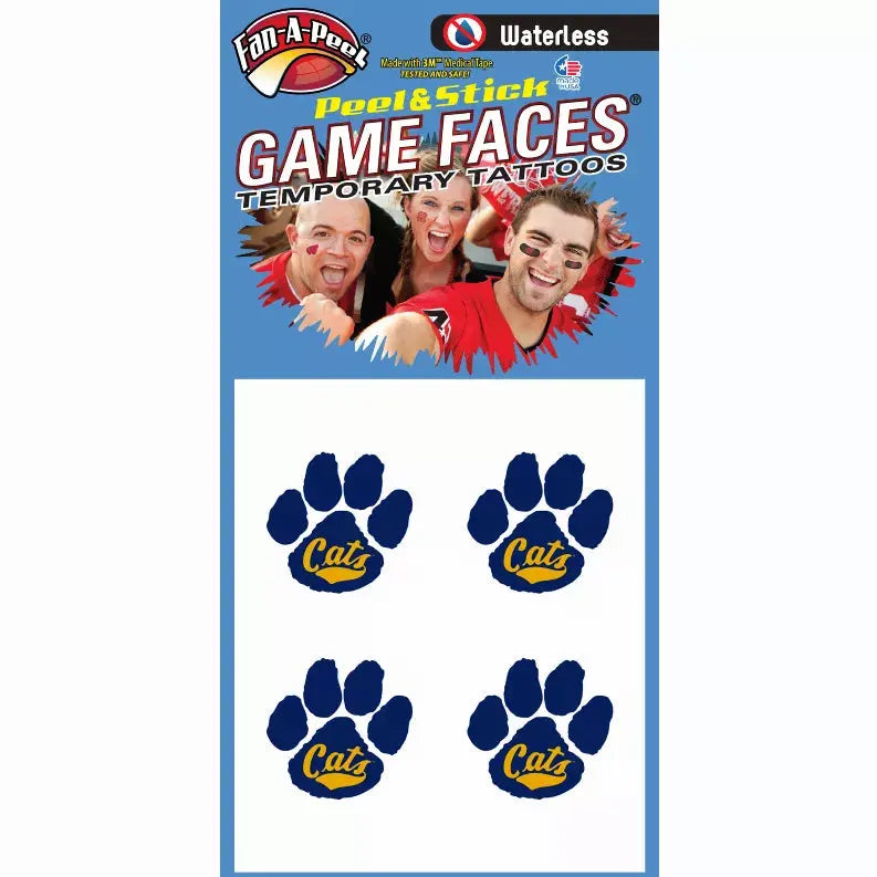 Waterless Peel & Stick Temporary Tattoos Fan-A-Peel / Gamesfaces Innovative Adhesives, LLC