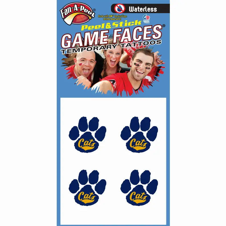 Waterless Peel & Stick Temporary Tattoos Fan-A-Peel / Gamesfaces Innovative Adhesives, LLC