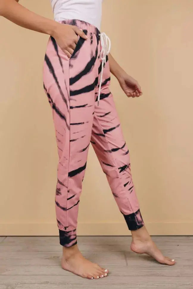 Watermelon Sugar Tie Dye Joggers Stay Warm in Style